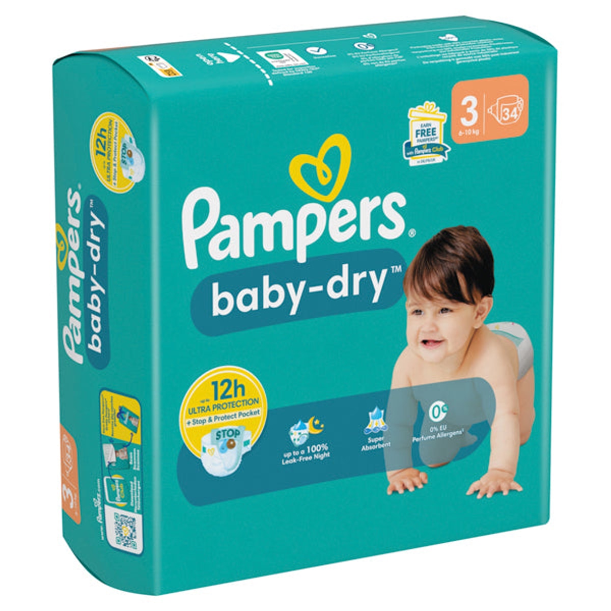 Couches Pampers Baby Dry Taille 3 Midi (5-9 kg)