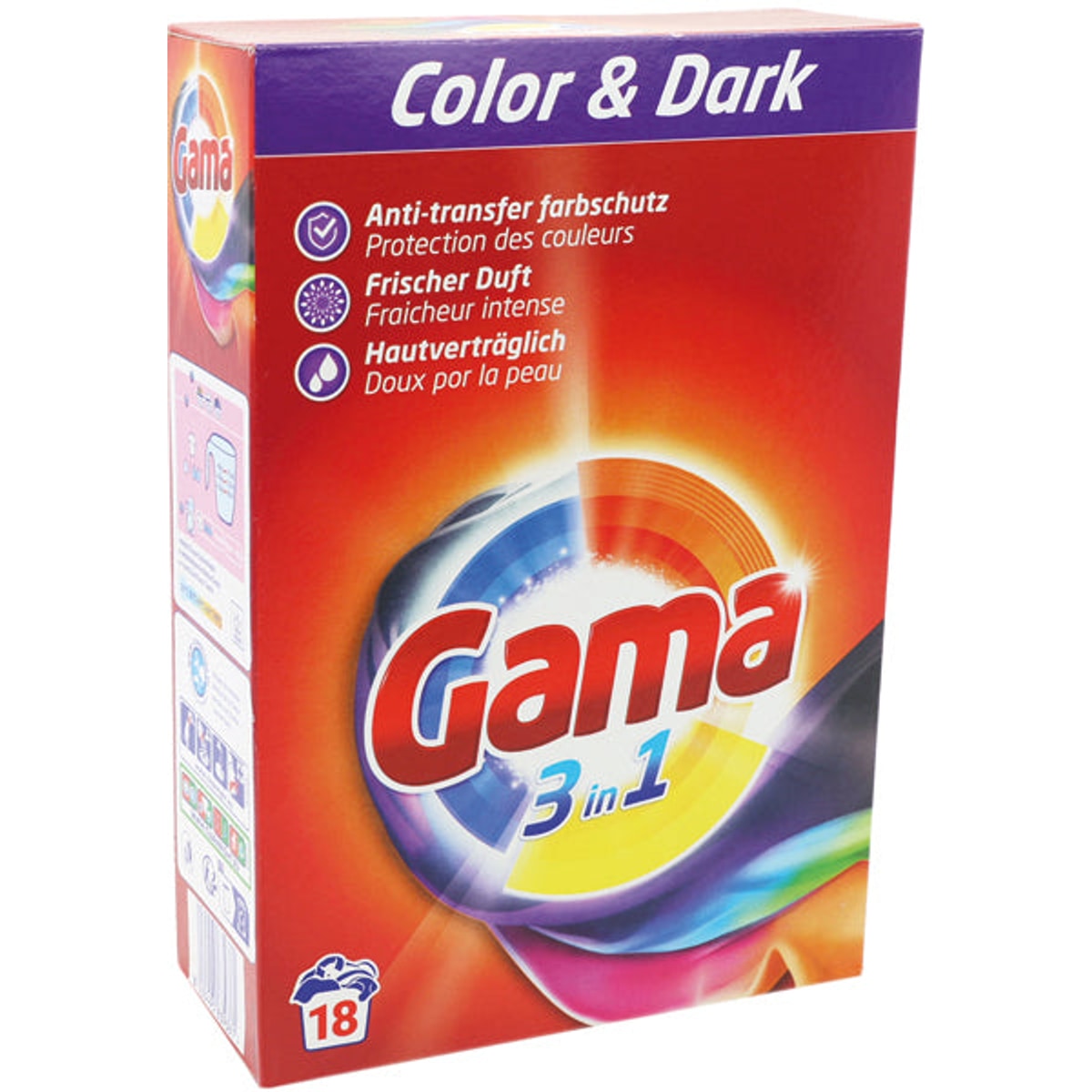 Lessive Gama Color 18 WL, paquet de 1,08 kg