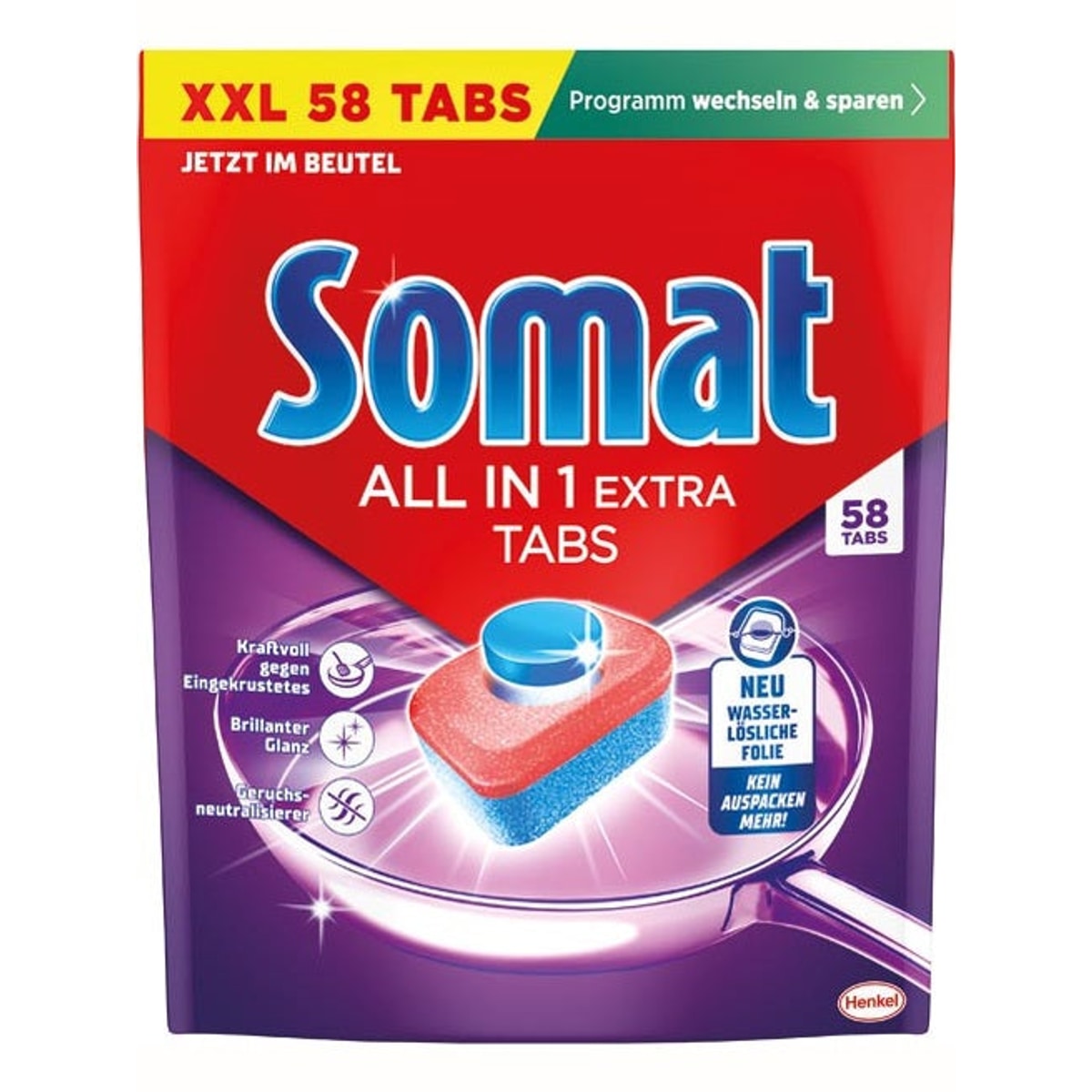 Tablettes lave-vaisselle Somat Tout-en-un XXL 58 pièces