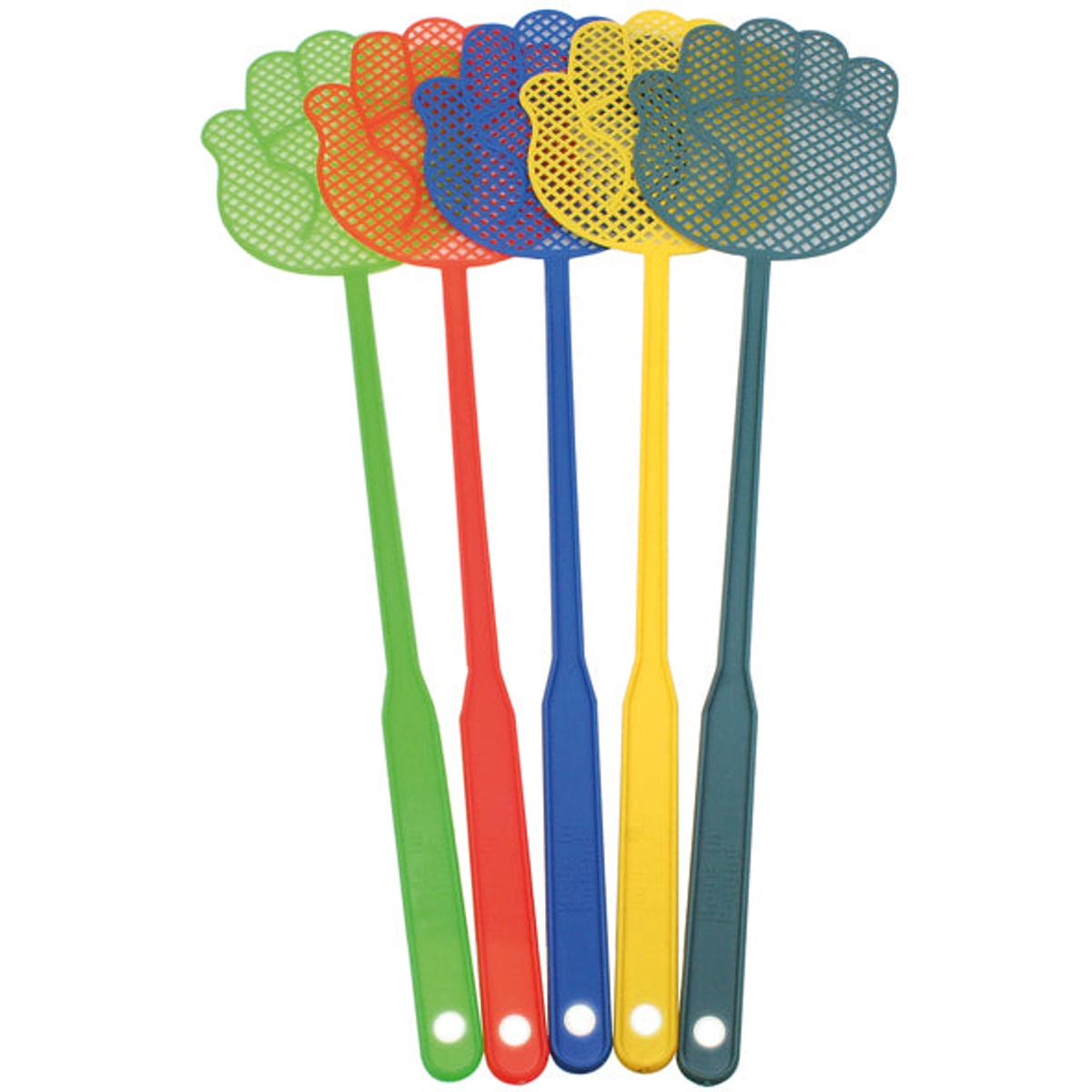 Tapette à mouches manuelle 48,5 cm, couleurs assorties