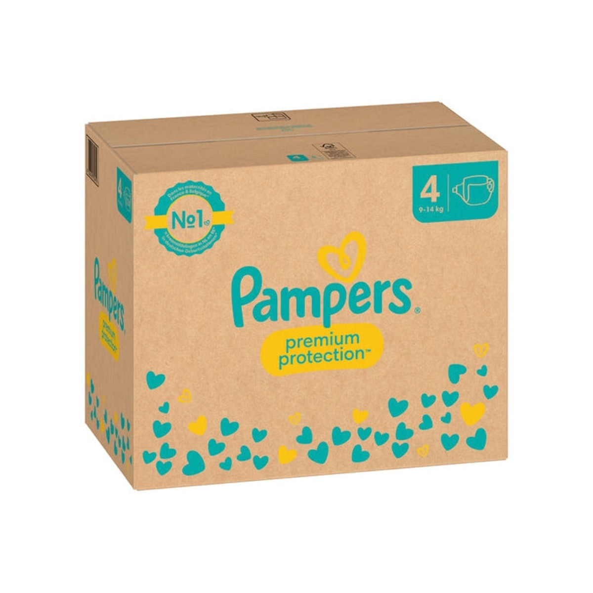 Pampers Premium Protect. Taille 4 Maxi 9-14 kg 174 pièces,