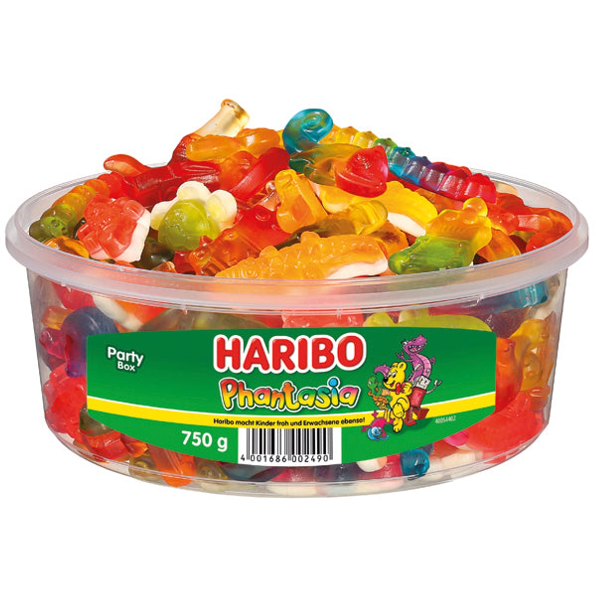 Boîte ronde de bonbons Haribo Phantasia 750g