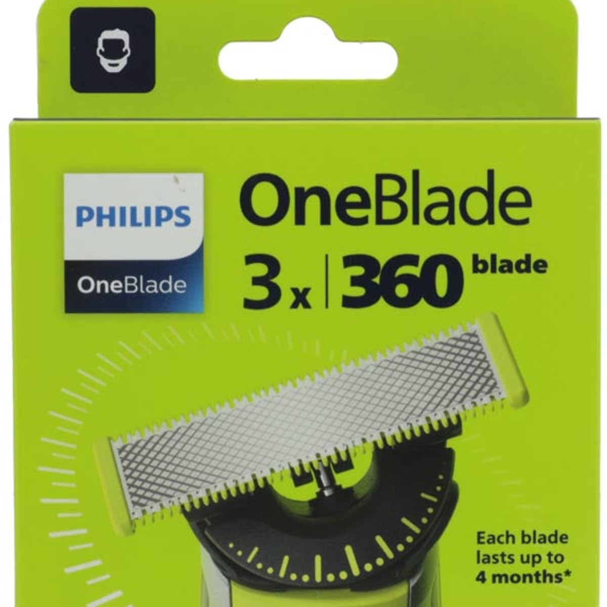 Lames de rasoir Philips OneBlade 360, paquet de 3