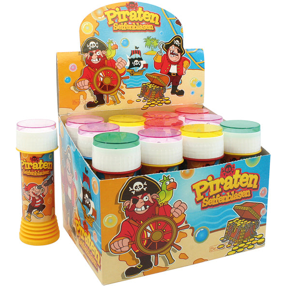 Jeu de bulles de pirate 60 ml assorties en distributeur