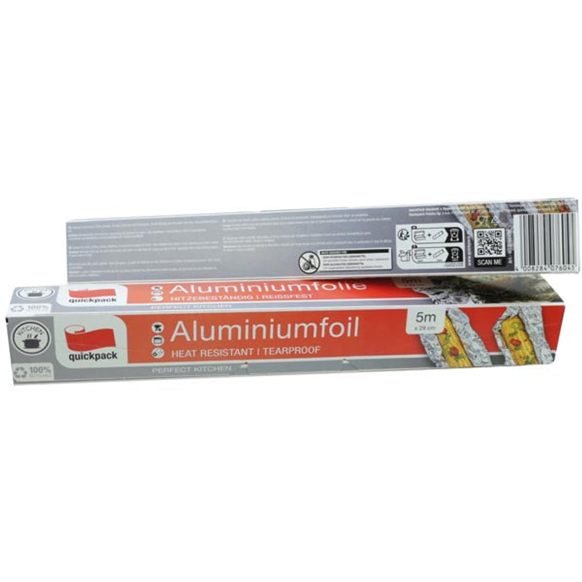 Feuille d'aluminium, 30 cm de large, 5 m en boîte, 10 µm