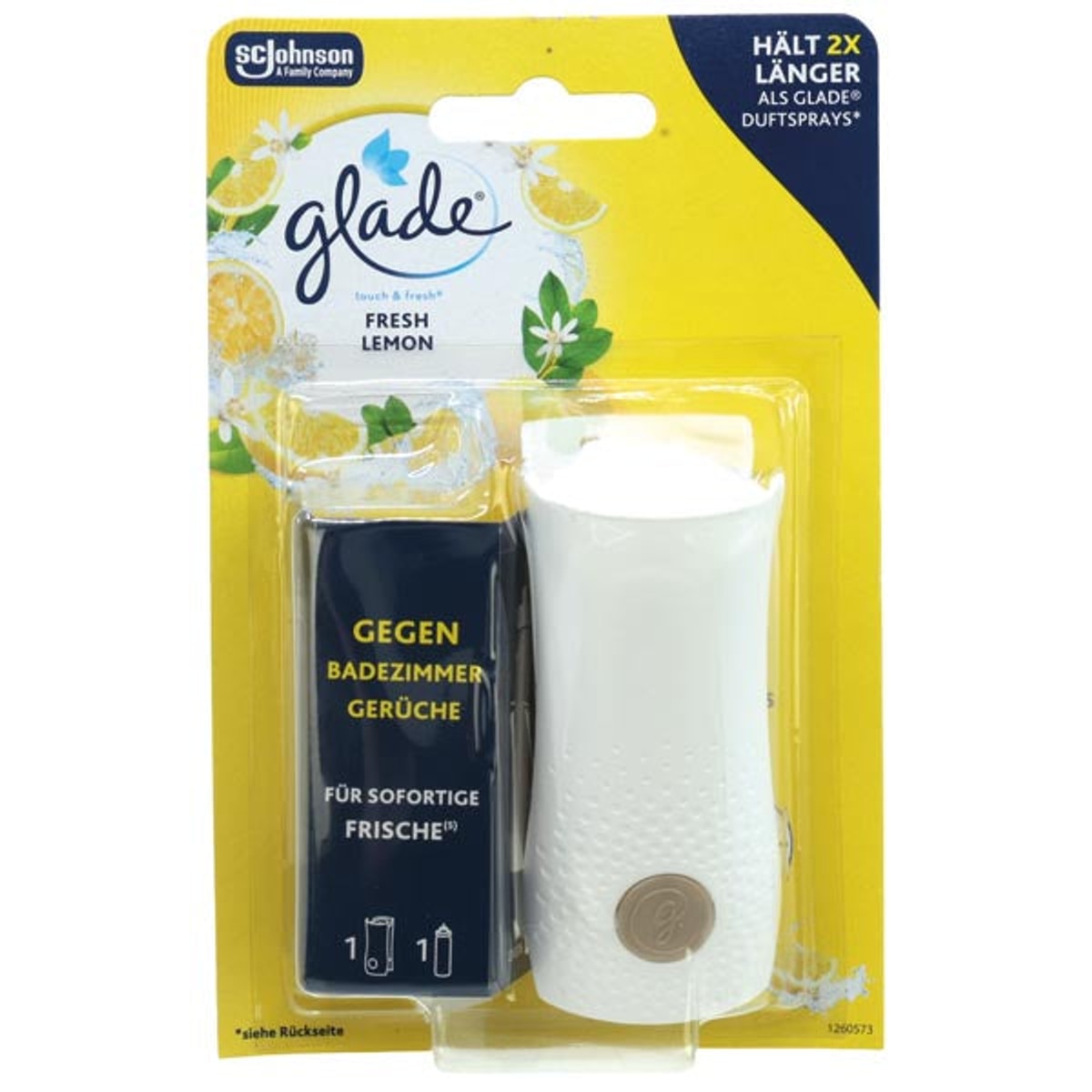Porte-mini vaporisateur Glade Touch & Fresh 10 ml Citron