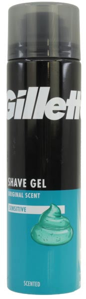 Gel à raser Gillette 200 ml pour peaux sensibles