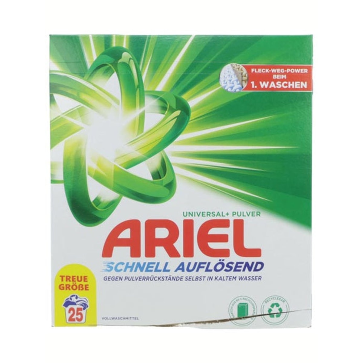Lessive en poudre Ariel 1,5 kg Universelle 25W