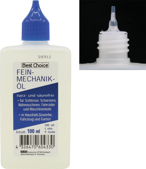 Huile ménagère en flacon de 100 ml avec bouchon à ouverture rapide