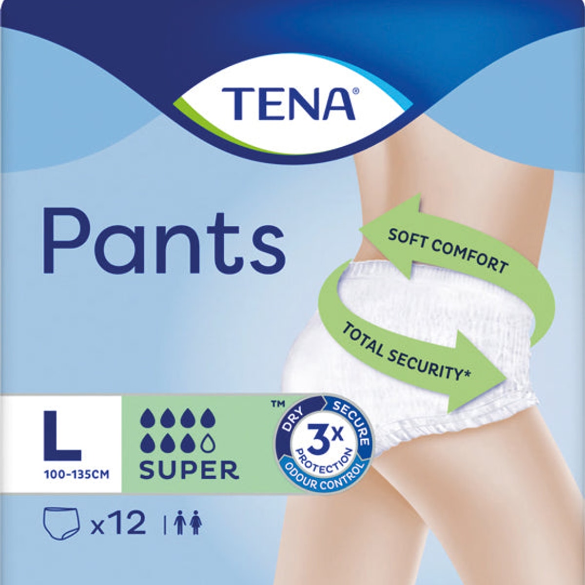 Lot de 12 pantalons Tena Super Large