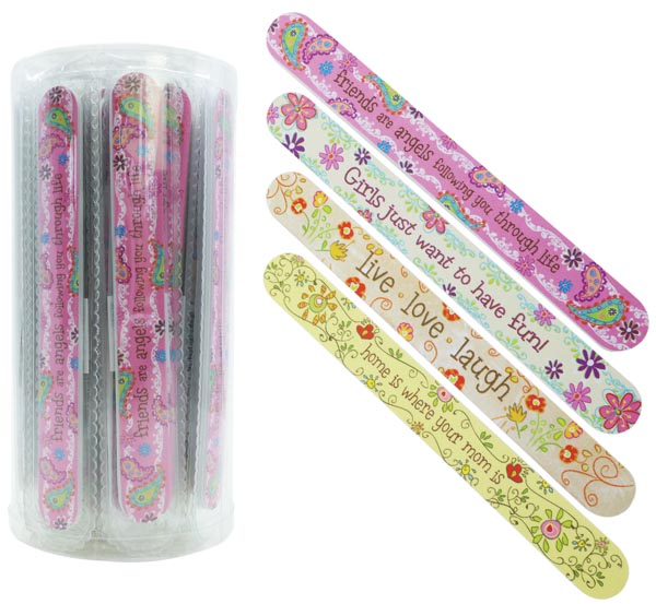 Lime à ongles en mousse souple, 18 cm, dans une boîte avec des inscriptions