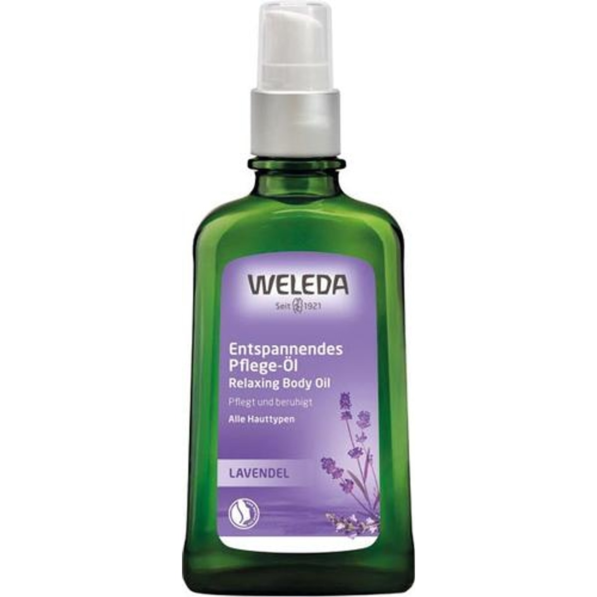 Huile corporelle relaxante à la lavande Weleda 100 ml