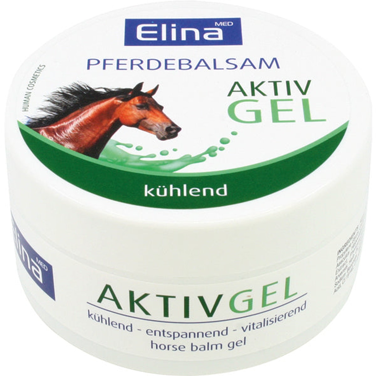 Crème Elina 150ml Baume pour chevaux Gel actif