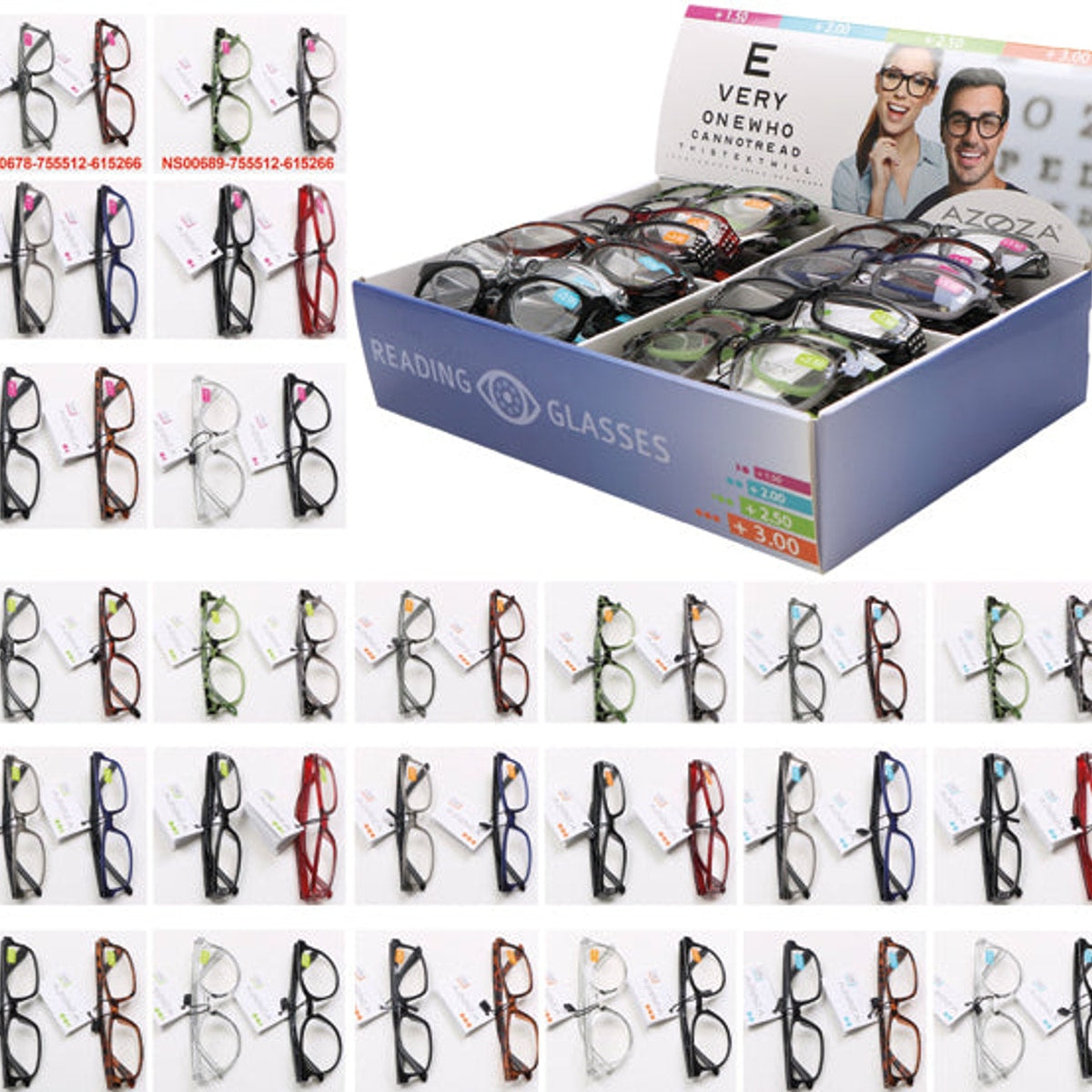 Gamme de lunettes de lecture Trend : 48 modèles exposés