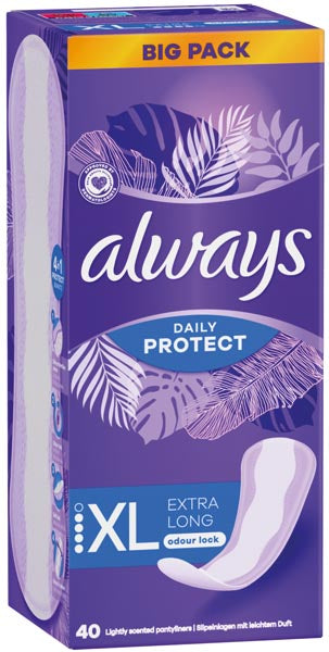 Protège-slips Always Protection Quotidienne Extra Longue 40 unités