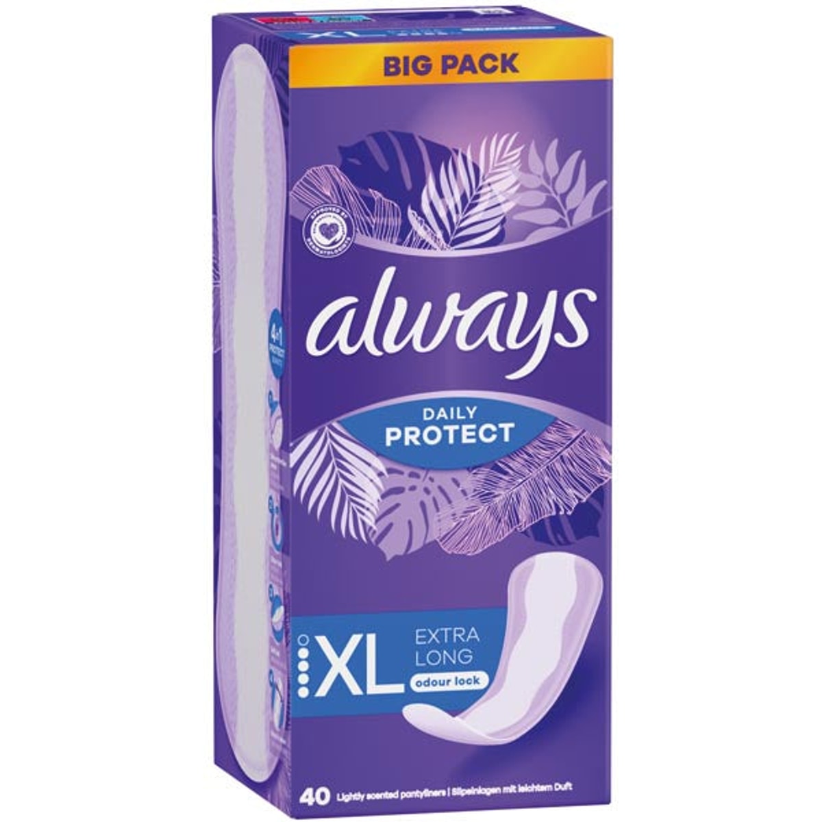 Protège-slips Always Protection Quotidienne Extra Longue 40 unités