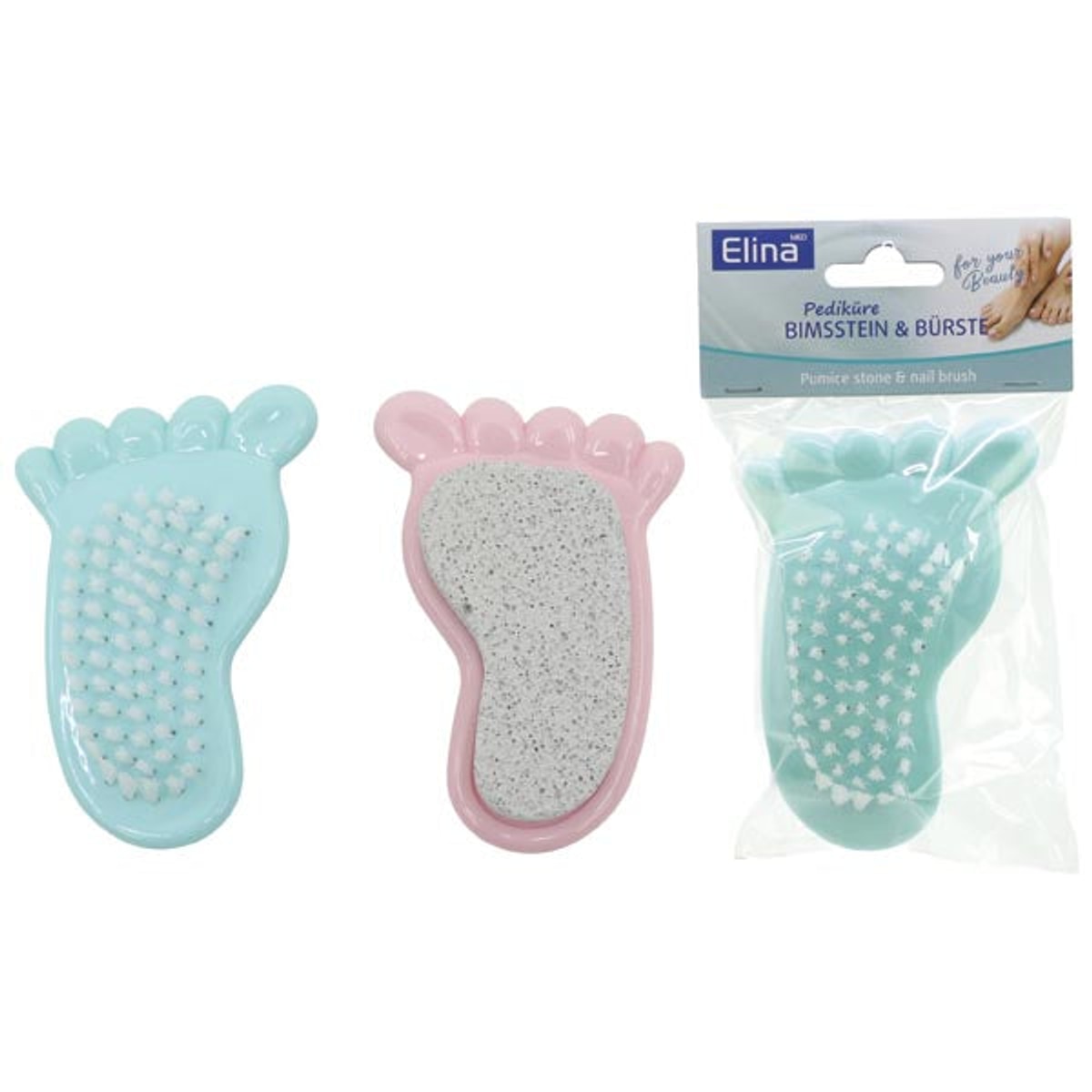 Brosse à ongles pour les pieds, 12 x 7,6 x 2,5 cm, 2 couleurs assorties