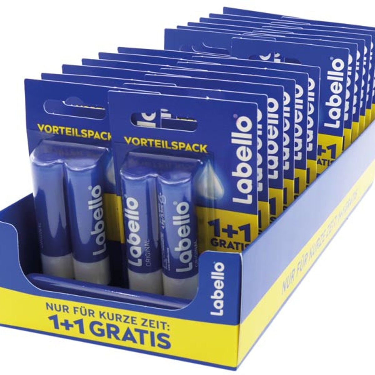 Baume à lèvres Labello, 2 x 5,5 ml, 1 acheté = 1 offert