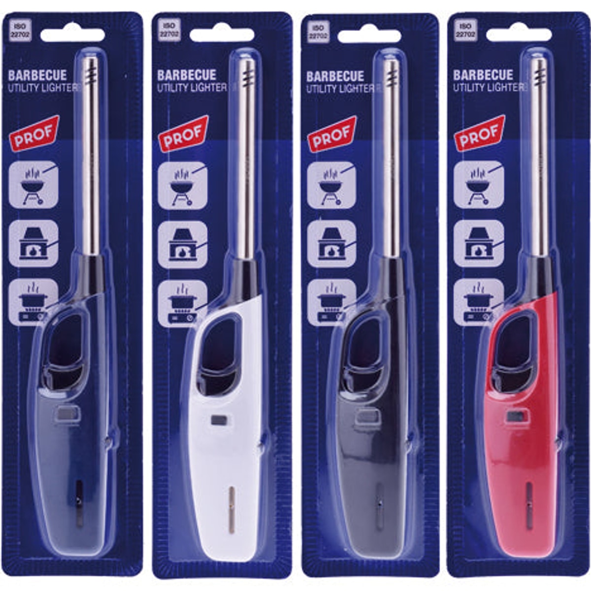 Briquet à gaz XL 27 cm, couleurs assorties