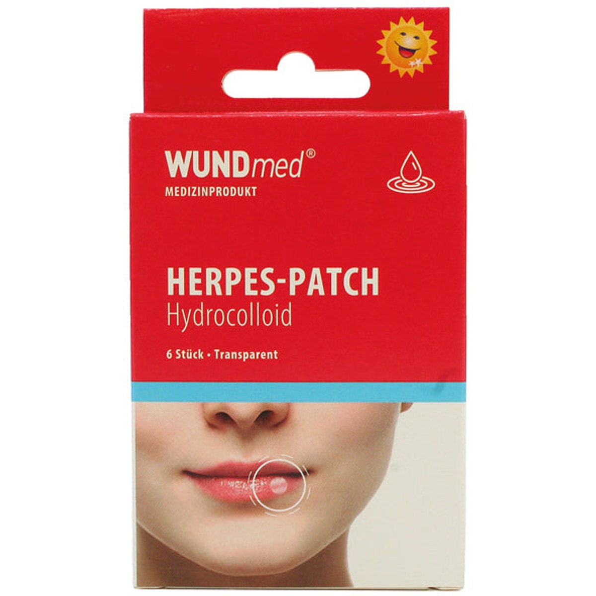 Patchs anti-herpès pour plaies 15x15mm, lot de 6