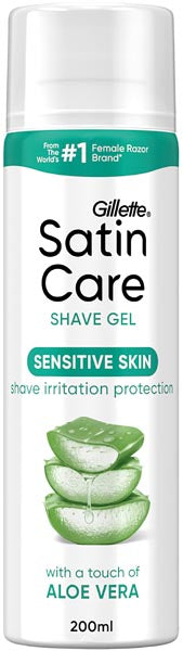 Gel à raser Gillette Satin Care pour femmes 200 ml