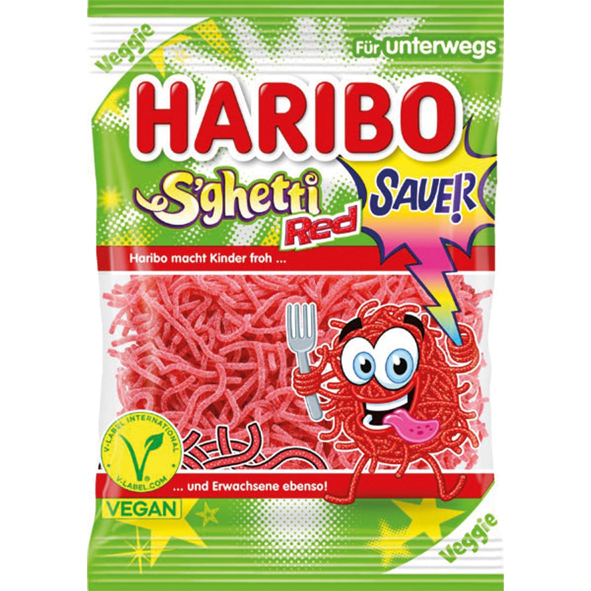 Friandises Haribo S'ghetti Rouges 85g