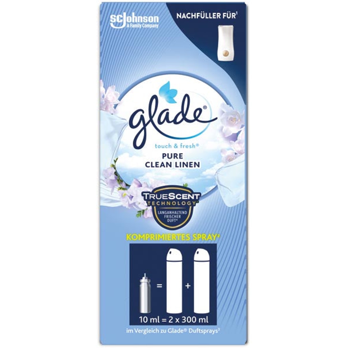 Glade Touch & Fresh Mini Spray NF 10ml Pure Clean