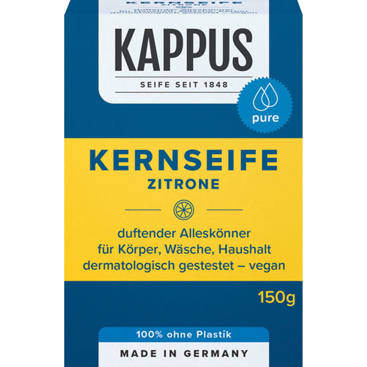 Savon de Castille au citron Kappus 150 g