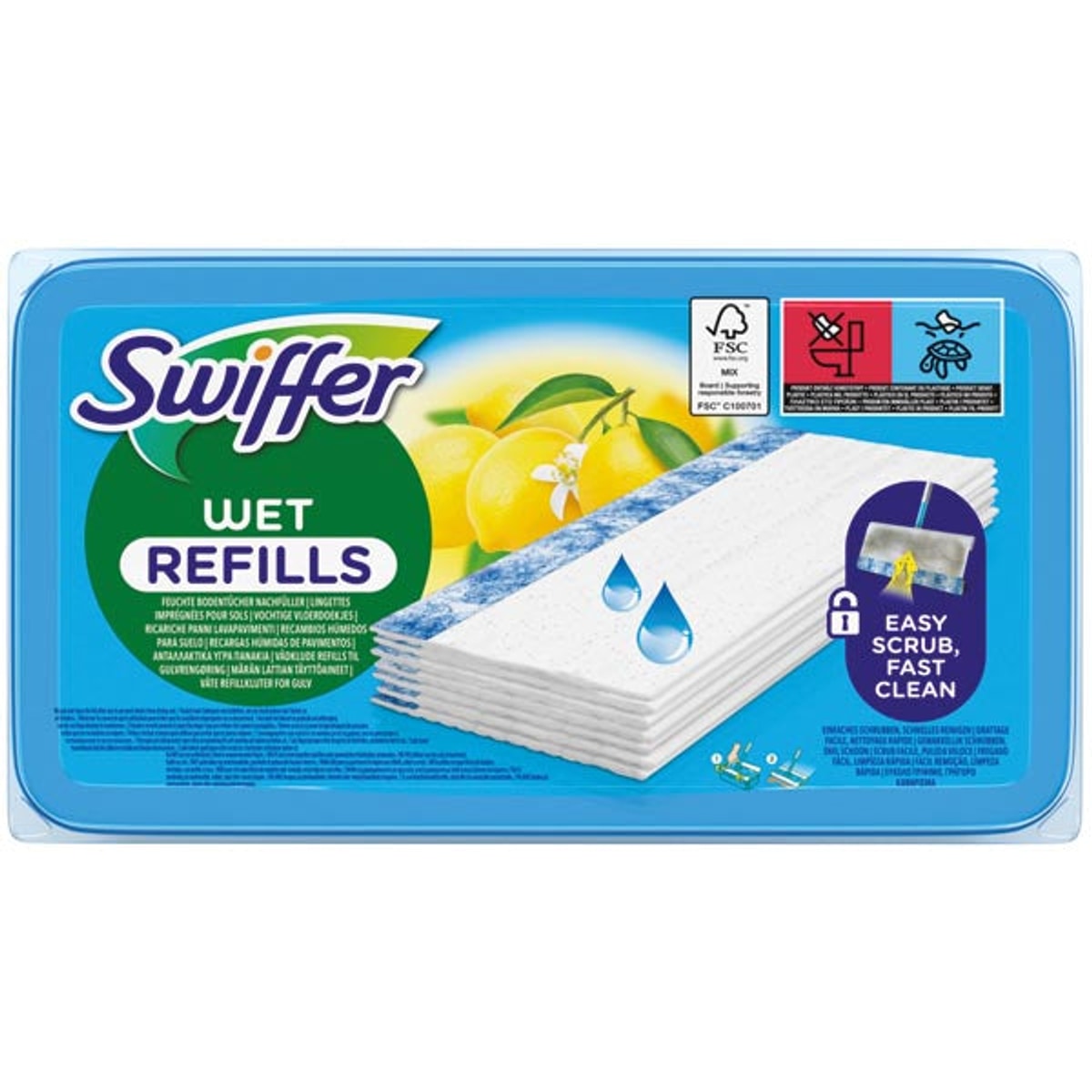 Recharges de lingettes humides Swiffer (paquet de 24)