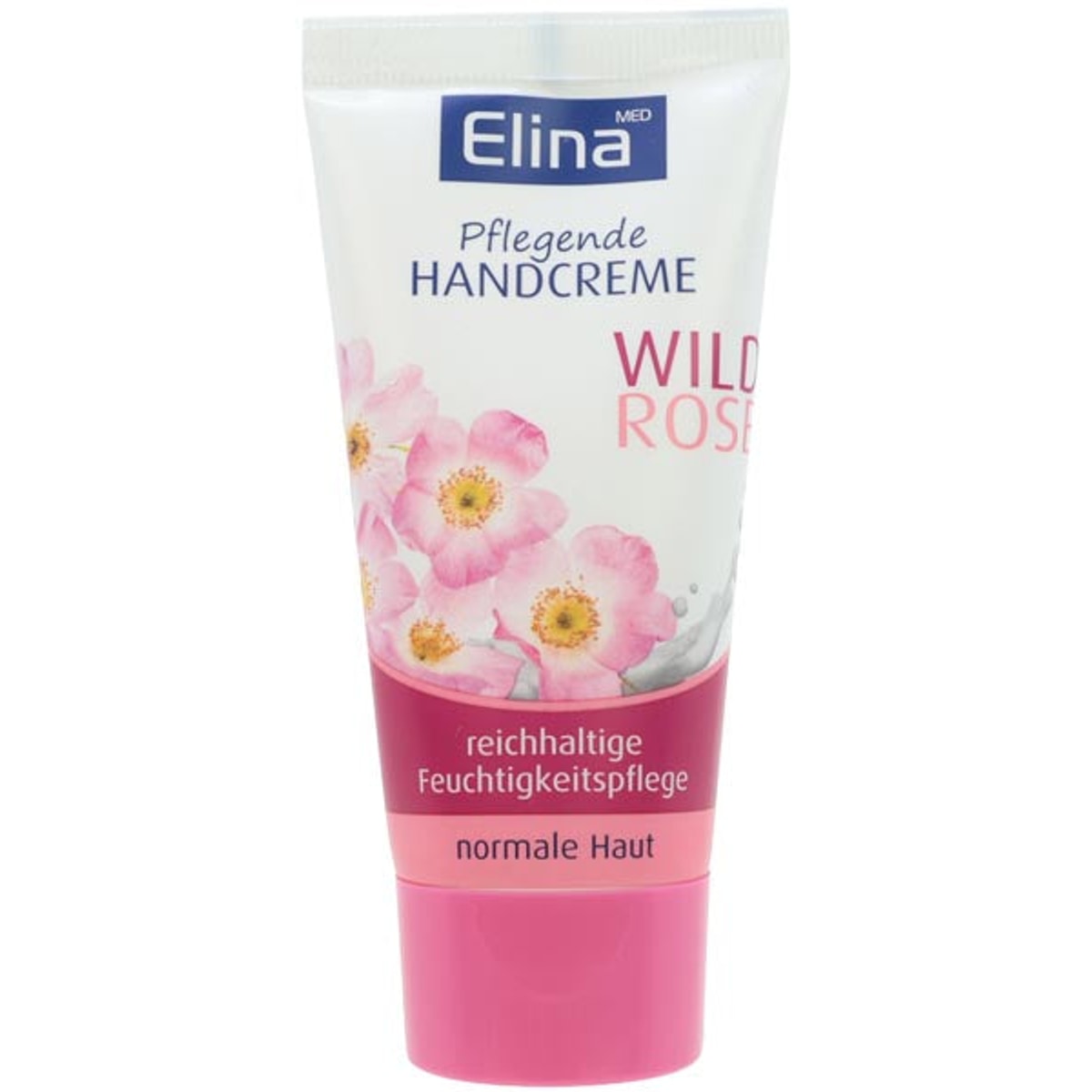 Crème mains Elina à la rose sauvage, tube de 50 ml