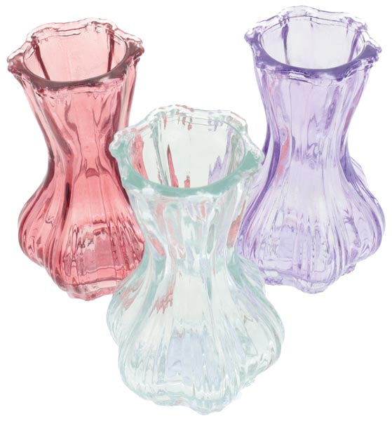 Magnifique vase, 9,5 x 5,5 cm, en verre de la plus haute qualité