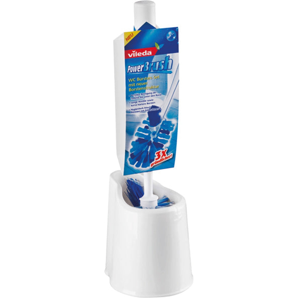 Ensemble de brosses de toilette Vileda, brosse électrique
