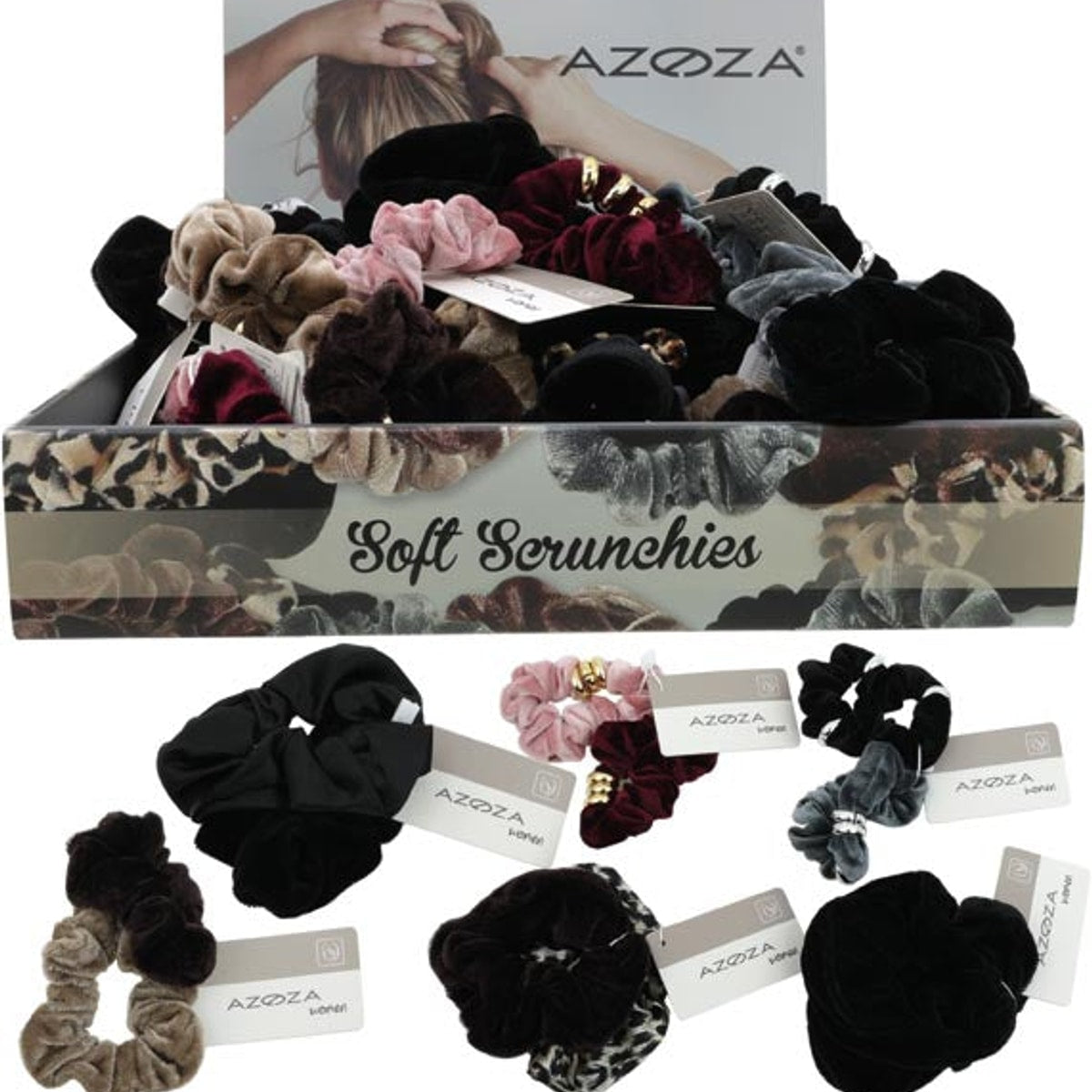 Chouchous pour cheveux, 6 variétés assorties