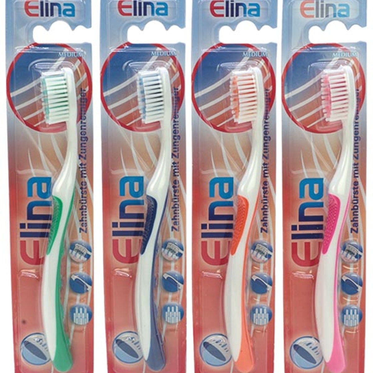 Brosse à dents Elina taille 1 avec gratte-langue