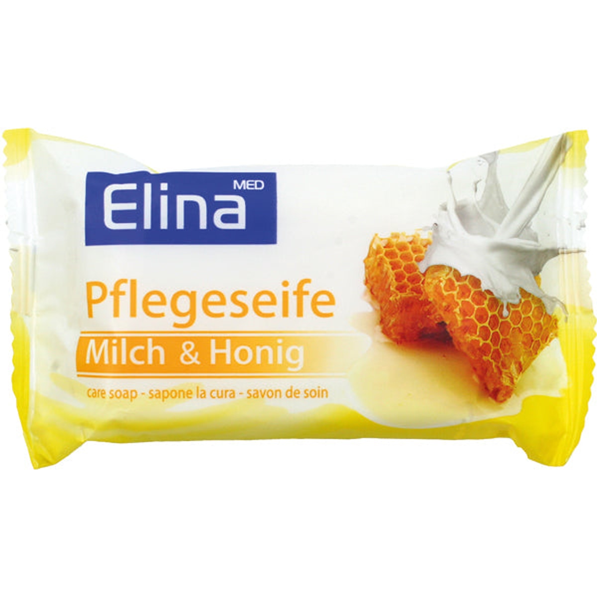 Savon Elina Lait et Miel, 80 g sous emballage aluminium