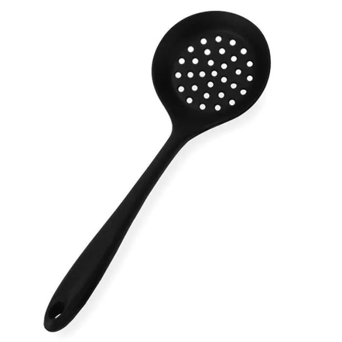 Cuillère à fente silicone noir