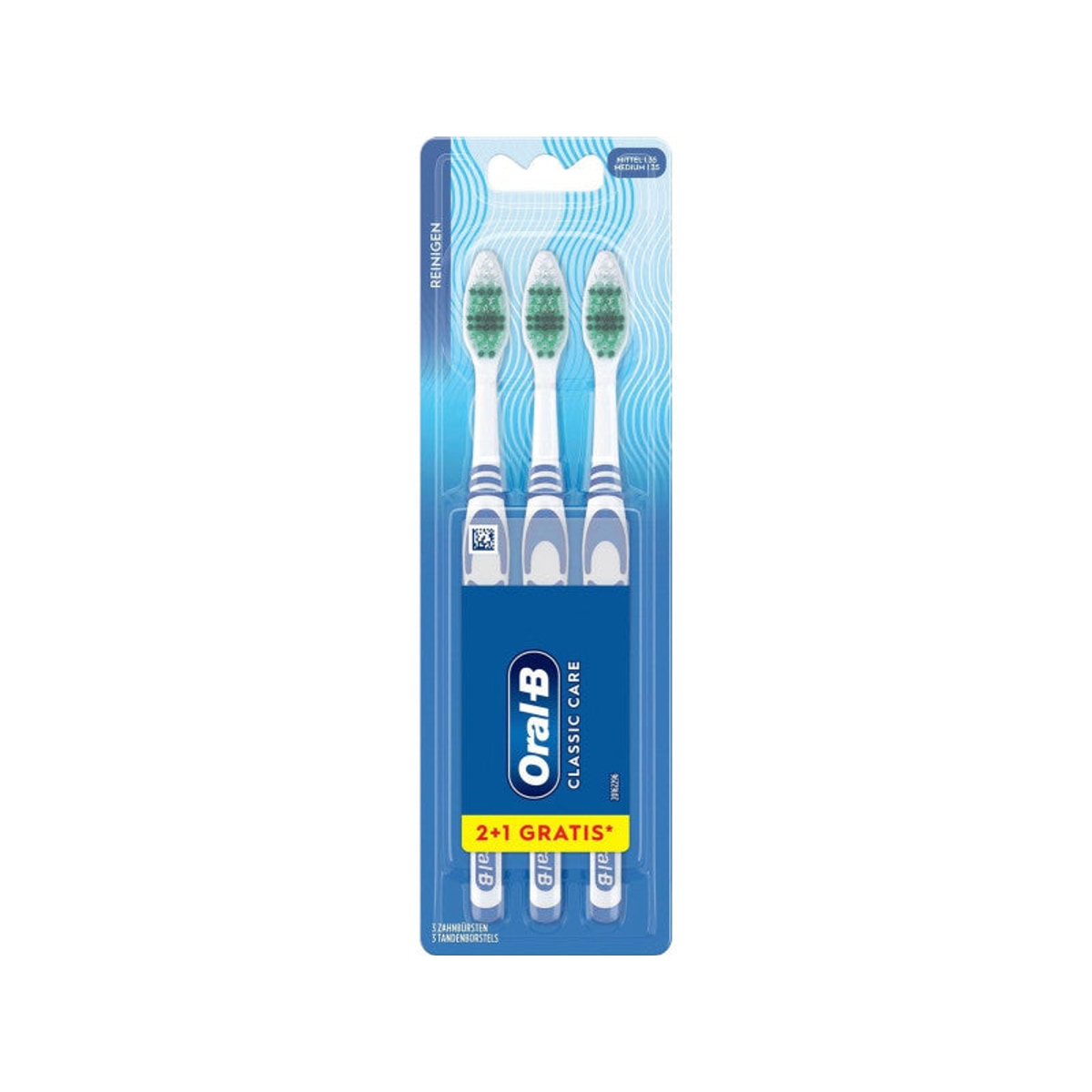 Brosse à dents Oral-B Soins Classic 35 Med. 2+1