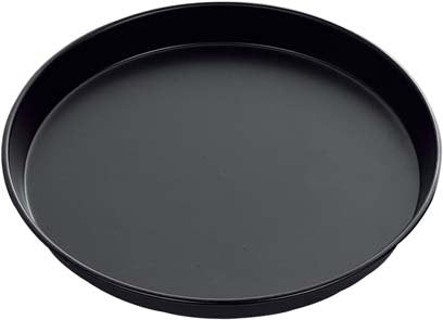 Plaque à pâtisserie ronde NOIRE pour pizza, 29x1,5 cm