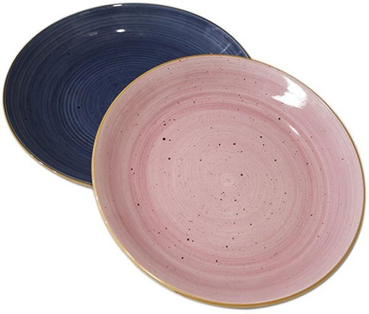 Assiette 19x2,3 cm, peinte à la main