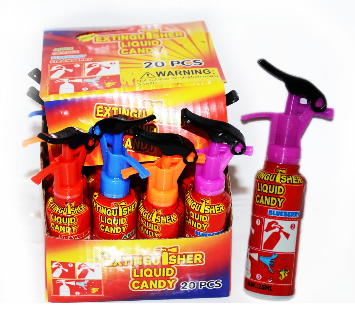 Mini fire extinguisher spray