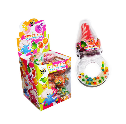 Nipple ring candy toy