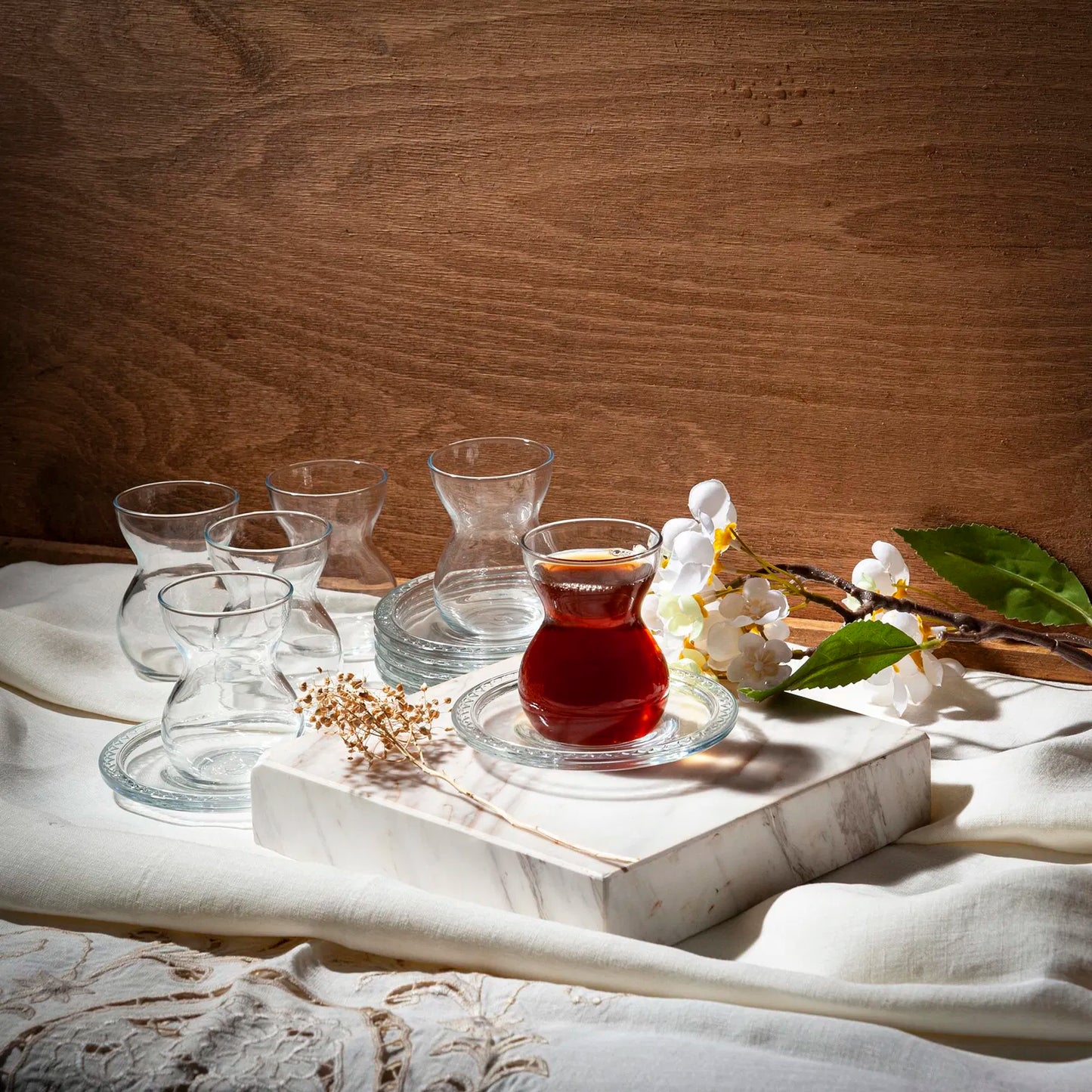 Paşabahçe Etnik ensemble thé 12 pièces