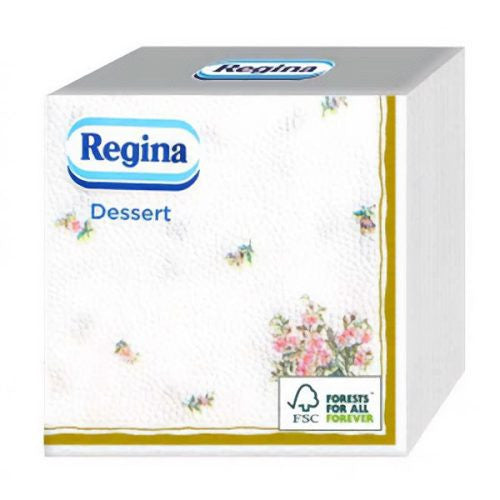 Serviette Regina Dessert 1 pli 25x25cm 55 pièces