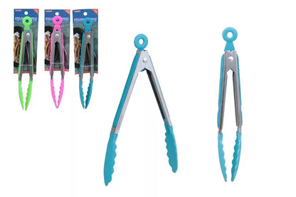 Pince de cuisine métal + silicone – 25 cm