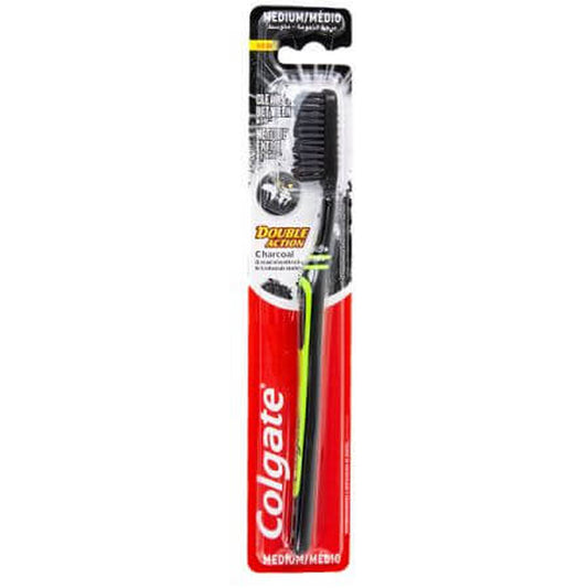 Brosse à dents Colgate Charcoal Double Action Med