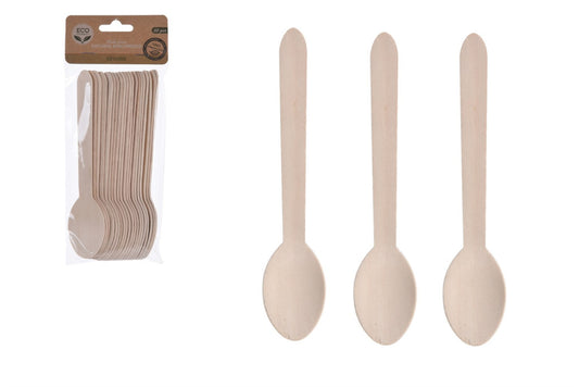 🌿 Lot de 20 cuillères en bois – Ecolove
