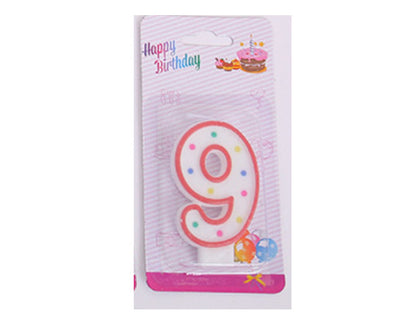 Bougie gâteau numéro 0 à 9