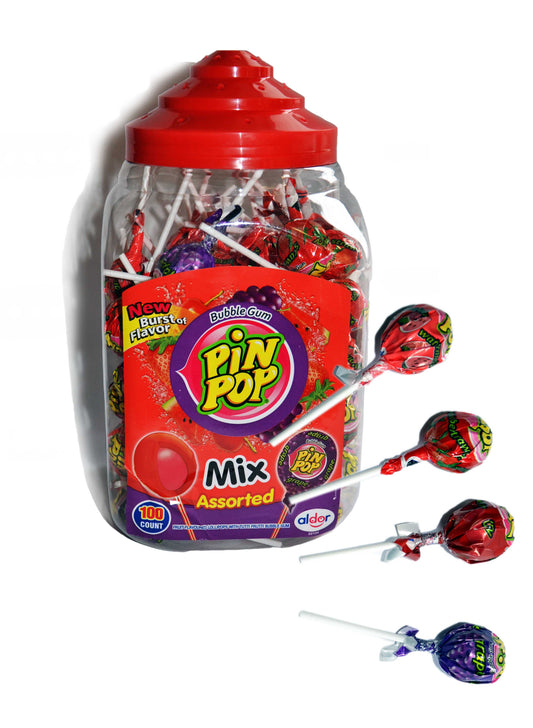 SUCETTE PIN POP MIX ASSORTED GUM