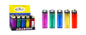 Briquet jetable transparent couleurs mix