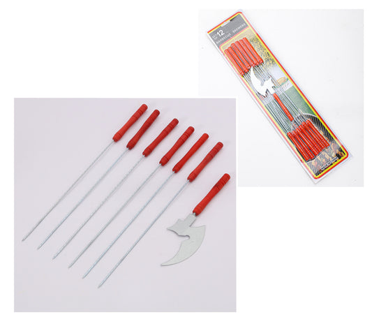 Brochettes 12 pièces (30 cm) + couperet (19 cm)